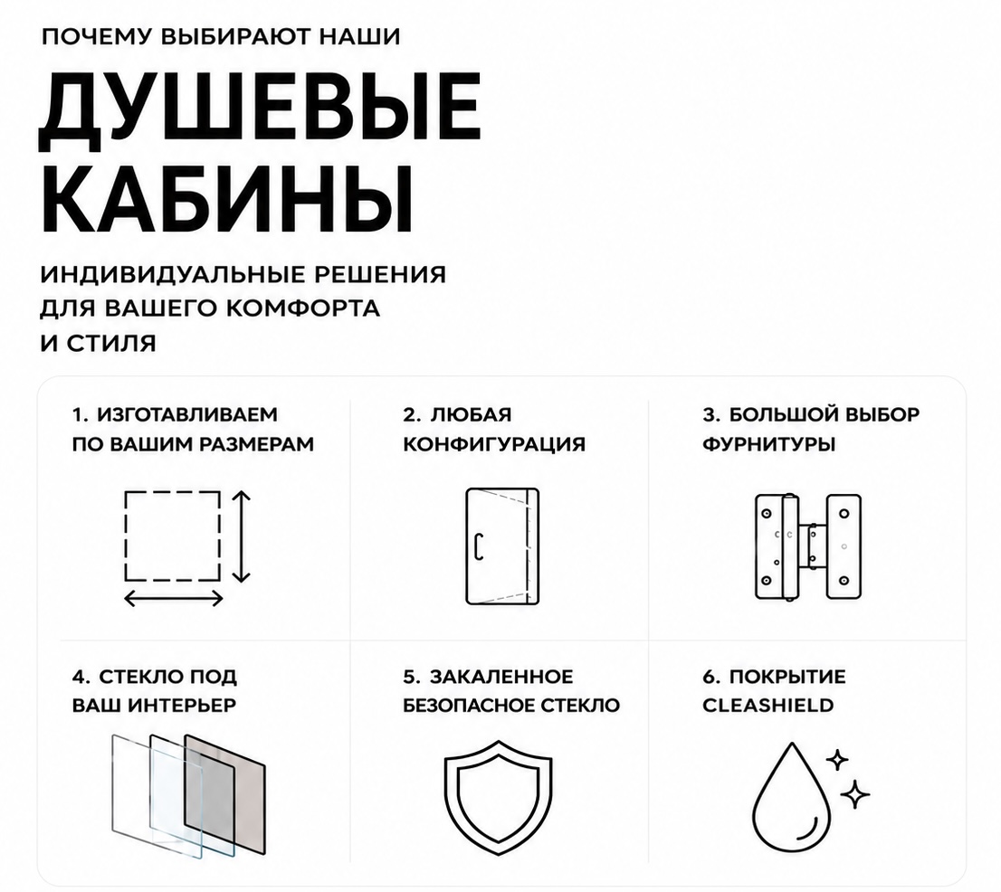 Почему выбирают наши душевые кабины